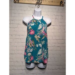 Lush Open back floral tank top medium.